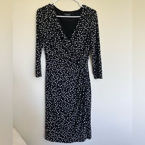 Ralph Lauren polka dot wrap dress size 8